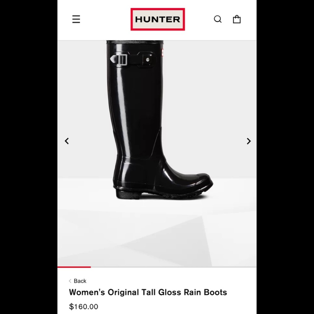NWT Hunter Rain boots Sz 10/11